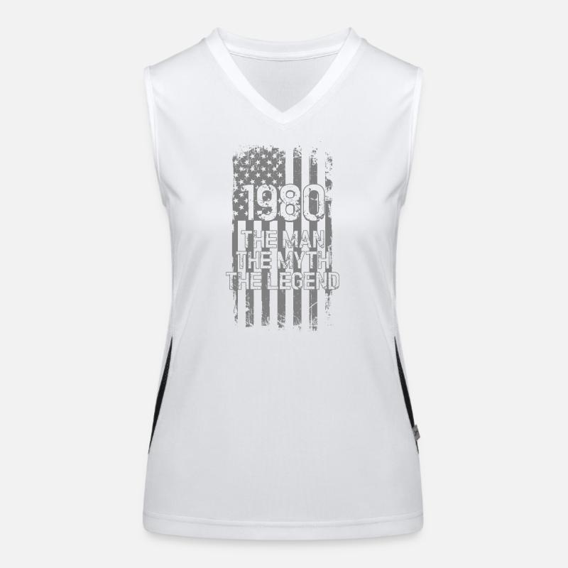 Legende der 1980er: Der Mann, der Mythos Funktionelles Kontrast-Tank Top für Frauen