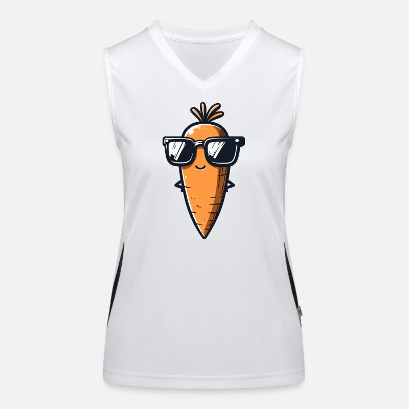 Coole Karotte: Die Wurzel der Coolness Funktionelles Kontrast-Tank Top für Frauen