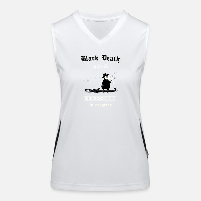 Black Death - spread in progress Funktionelles Kontrast-Tank Top für Frauen