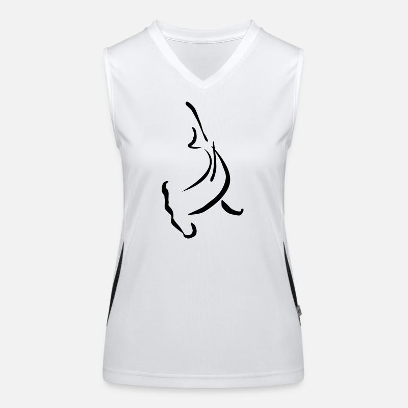 Hammerhead shape Funktionelles Kontrast-Tank Top für Frauen