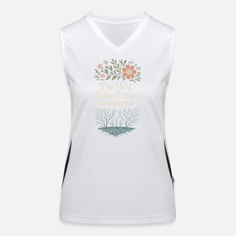 Mindful Growth, Spring Renewal, Women's Functional Contrast Tank Top