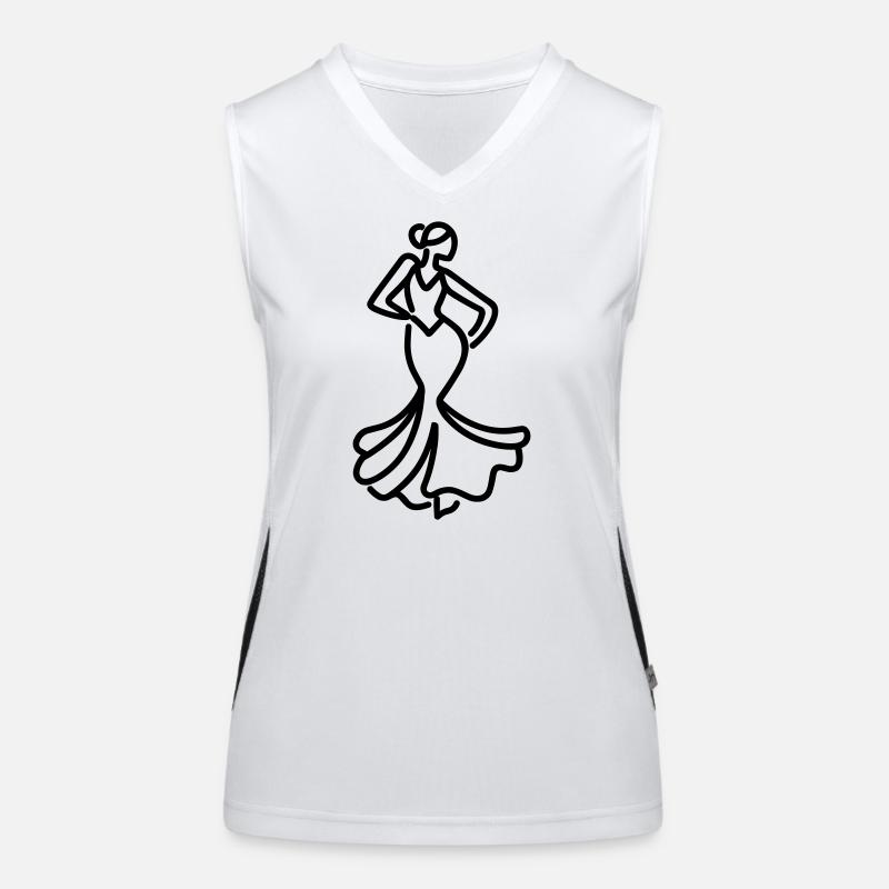 Flamenco Funktionelles Kontrast-Tank Top für Frauen