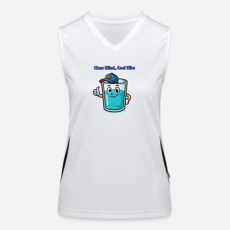 Clear Mind, Cool Vibe Women's Functional Contrast Tank Top