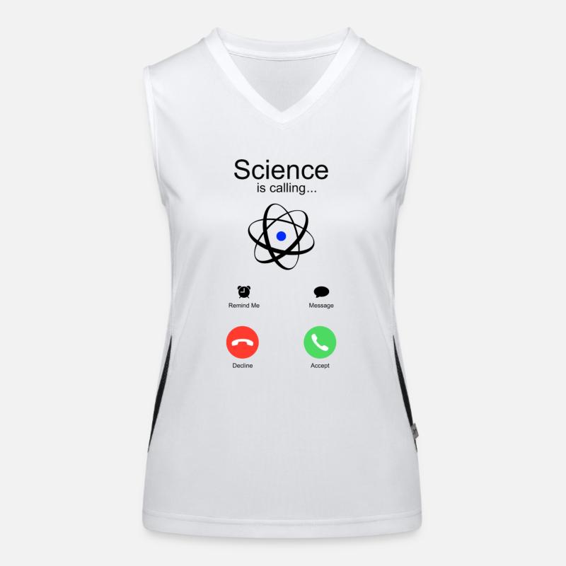 Science calls gift for physics chemistry fans Women's Functional Contrast Tank Top