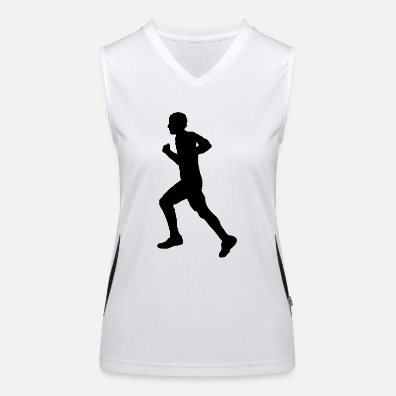 Jogger Mann Funktionelles Kontrast-Tank Top für Frauen