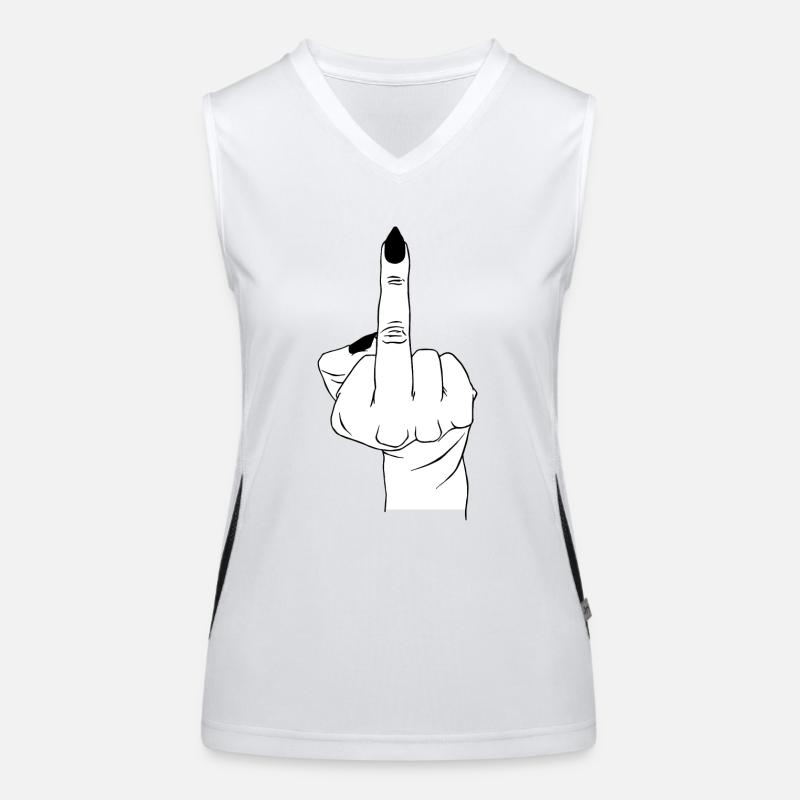 Eingehängter Finger Funktionelles Kontrast-Tank Top für Frauen