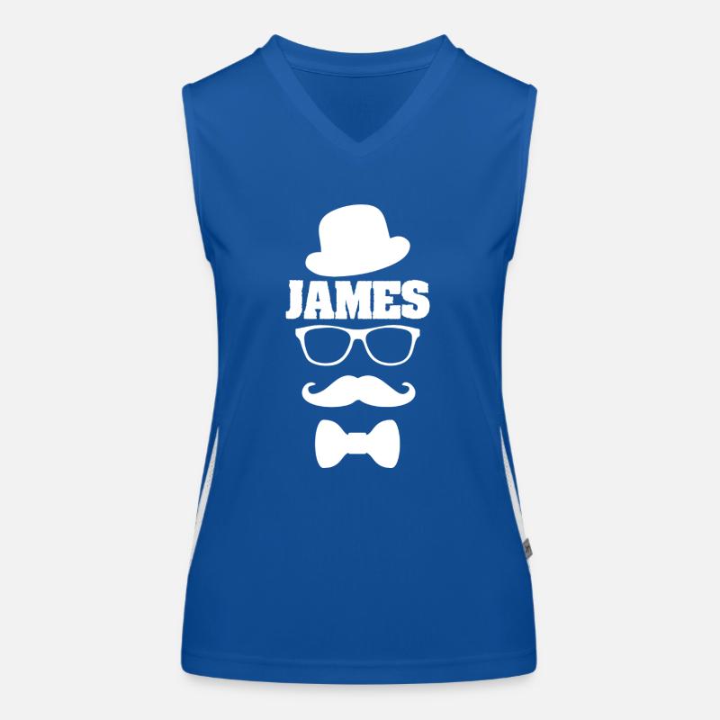 James als Schnauzer Funktionelles Kontrast-Tank Top für Frauen