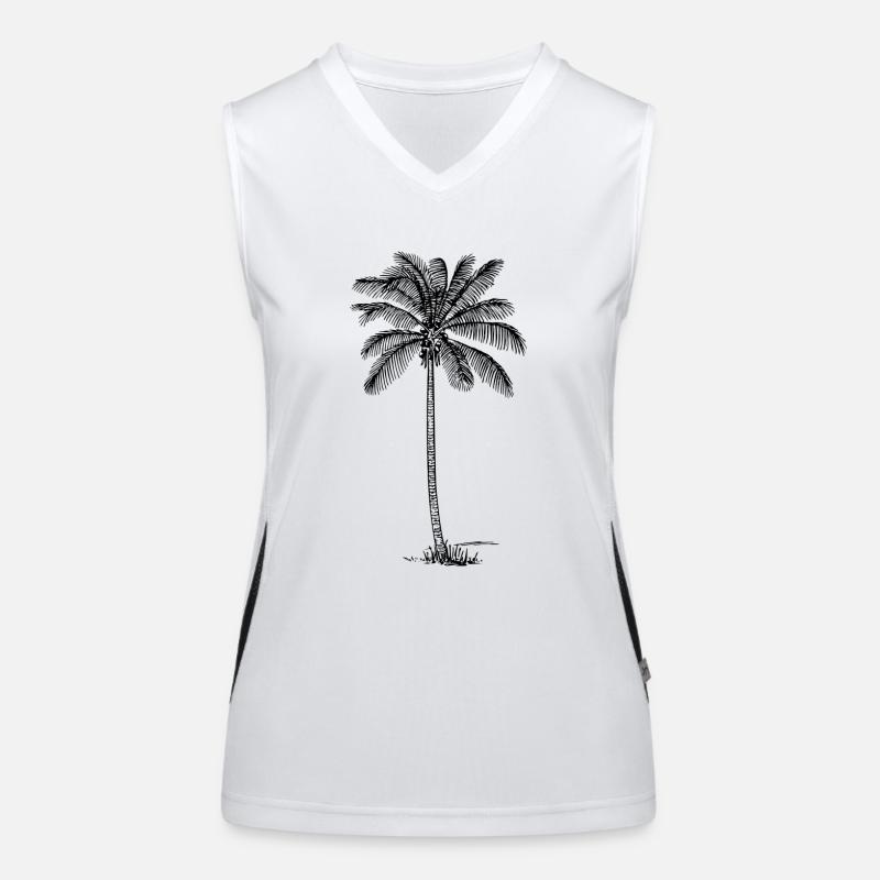 Palm tree Women's Functional Contrast Tank Top