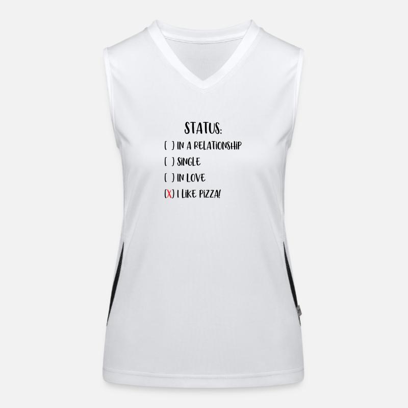 Pizza-Status Funktionelles Kontrast-Tank Top für Frauen