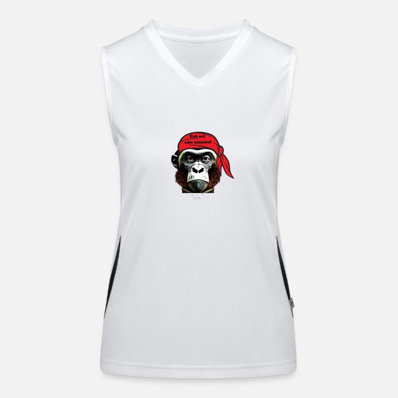Geh mit oder beiseite! Funktionelles Kontrast-Tank Top für Frauen