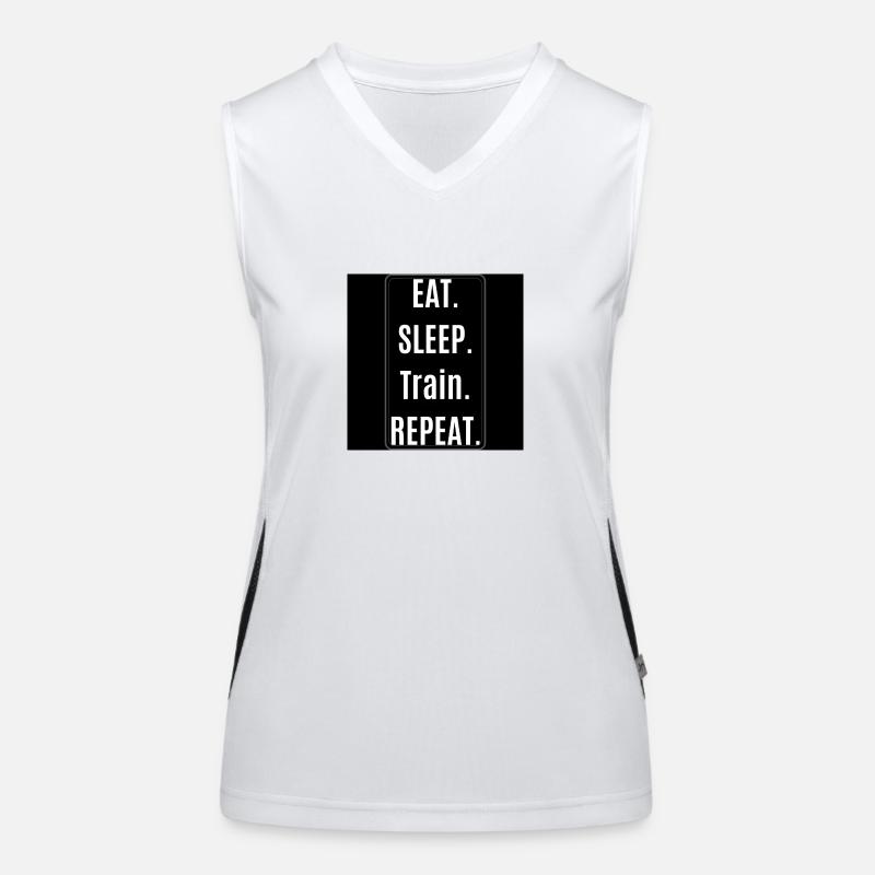 Sticker Training Funktionelles Kontrast-Tank Top für Frauen