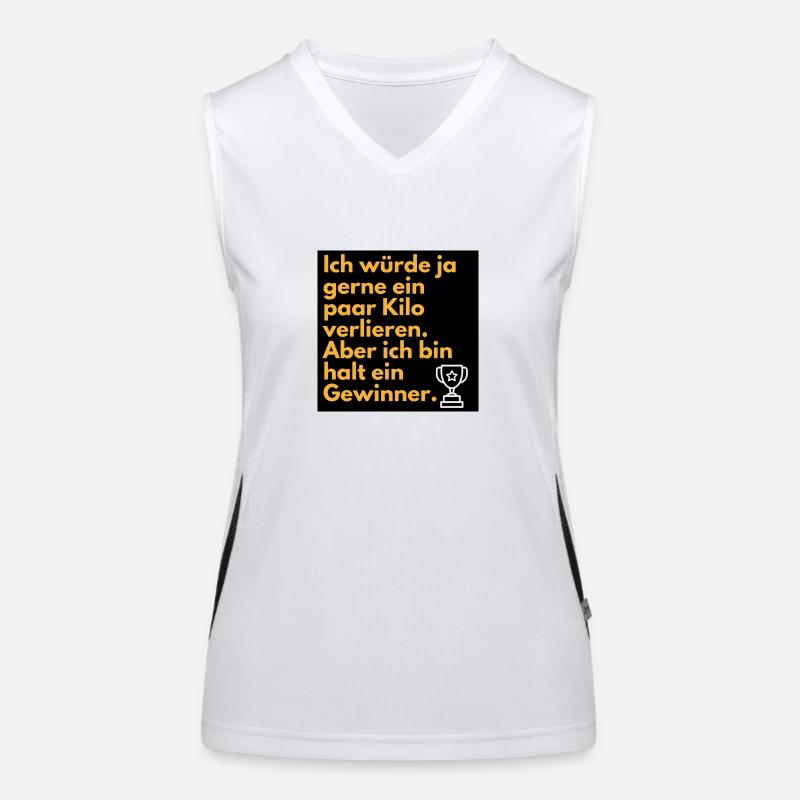 Ich bin ein Gewinner Funktionelles Kontrast-Tank Top für Frauen