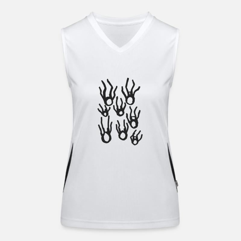 Freier Fall v2 00 Funktionelles Kontrast-Tank Top für Frauen