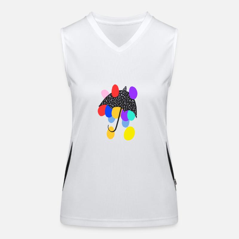 Fantasy-Regenschirm. Funktionelles Kontrast-Tank Top für Frauen