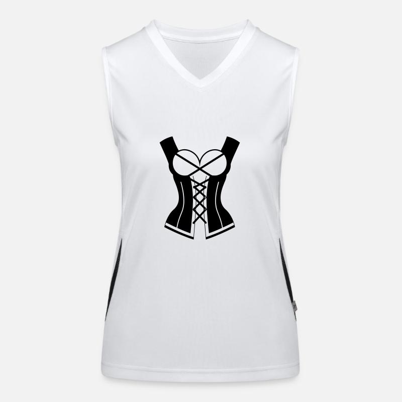 Korsett Funktionelles Kontrast-Tank Top für Frauen