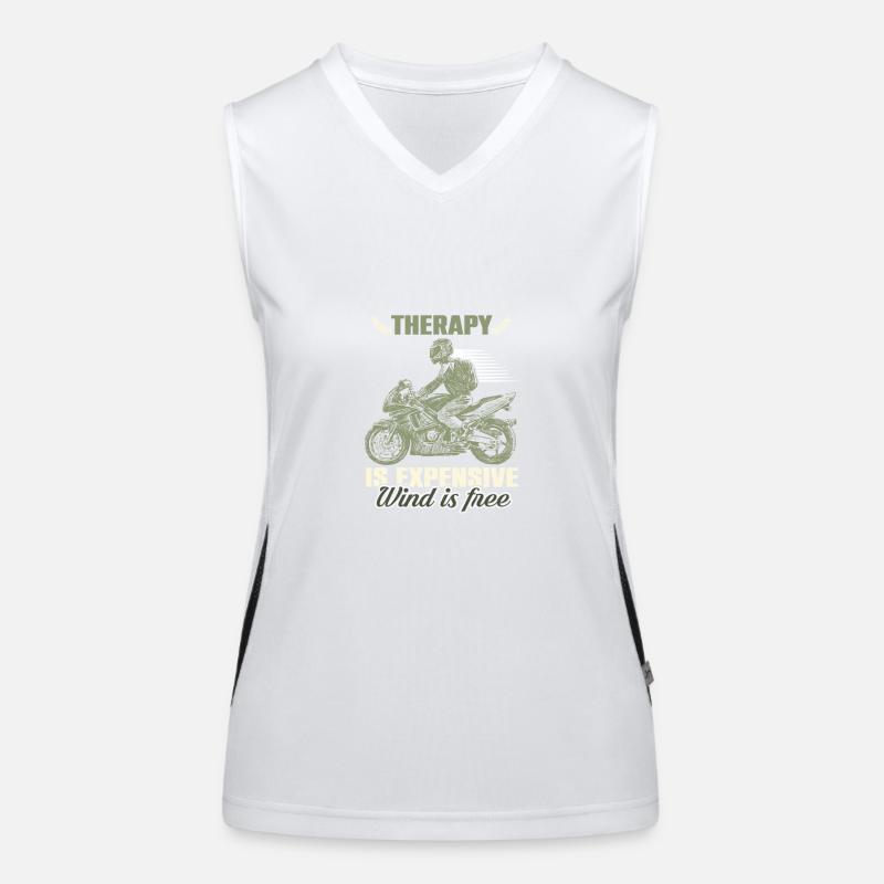 motorcycle therapy verdict Women's Functional Contrast Tank Top