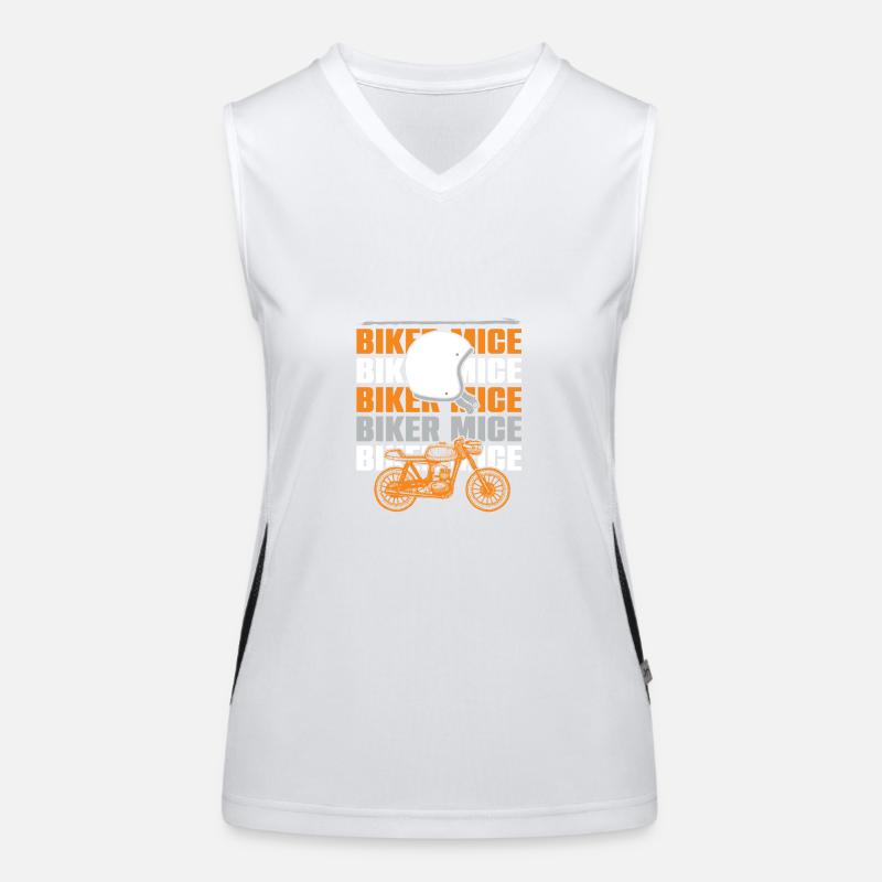 Devis motard motard Débardeur respirant contrasté Femme