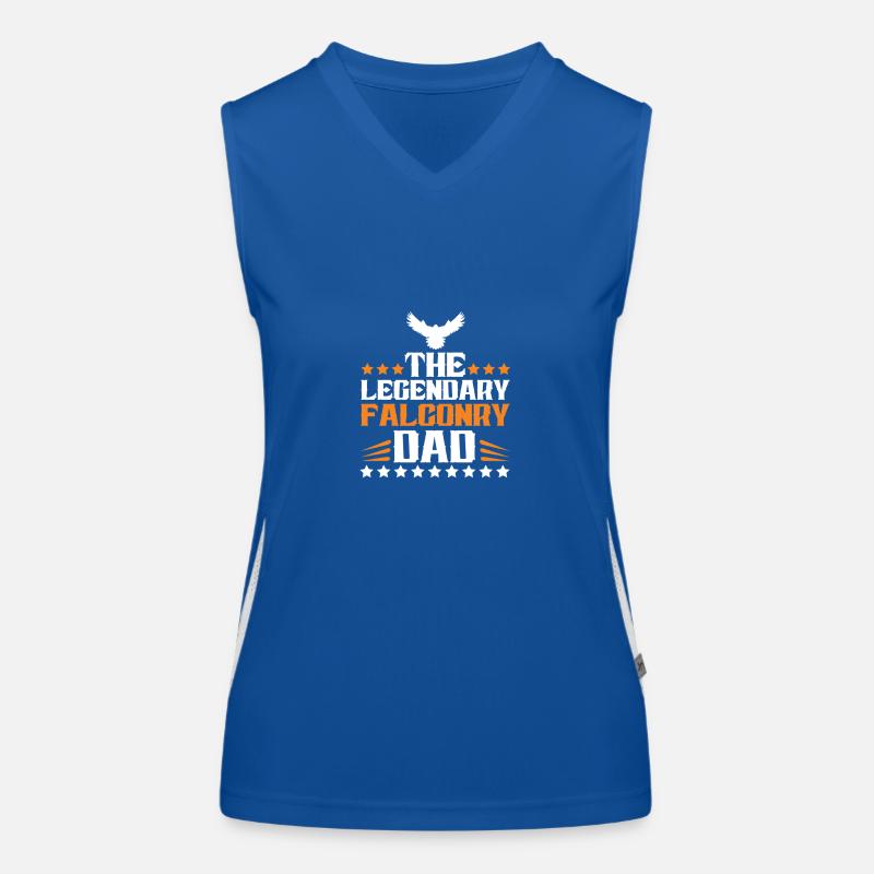 Fauconnerie papa pub chasse Débardeur respirant contrasté Femme