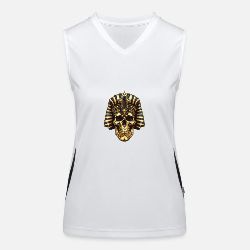 Pharaoh Skull Women's Functional Contrast Tank Top