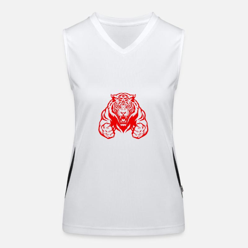 Muscle de musculation Tiger Débardeur respirant contrasté Femme