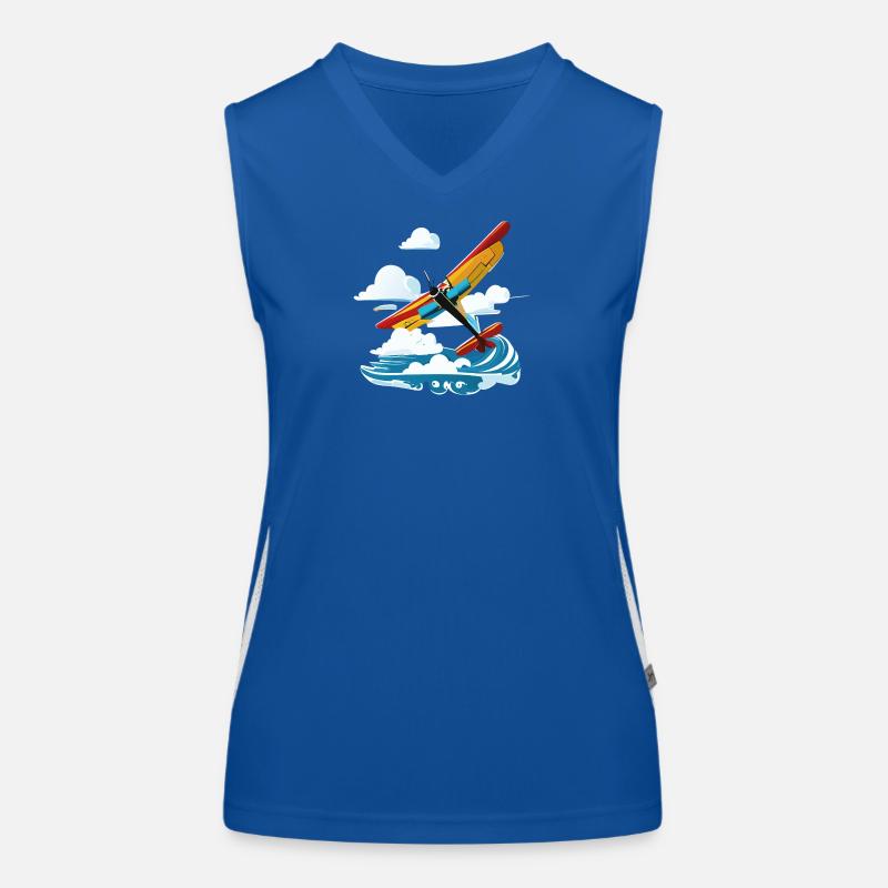 YellowUpSpreadClouds Women's Functional Contrast Tank Top