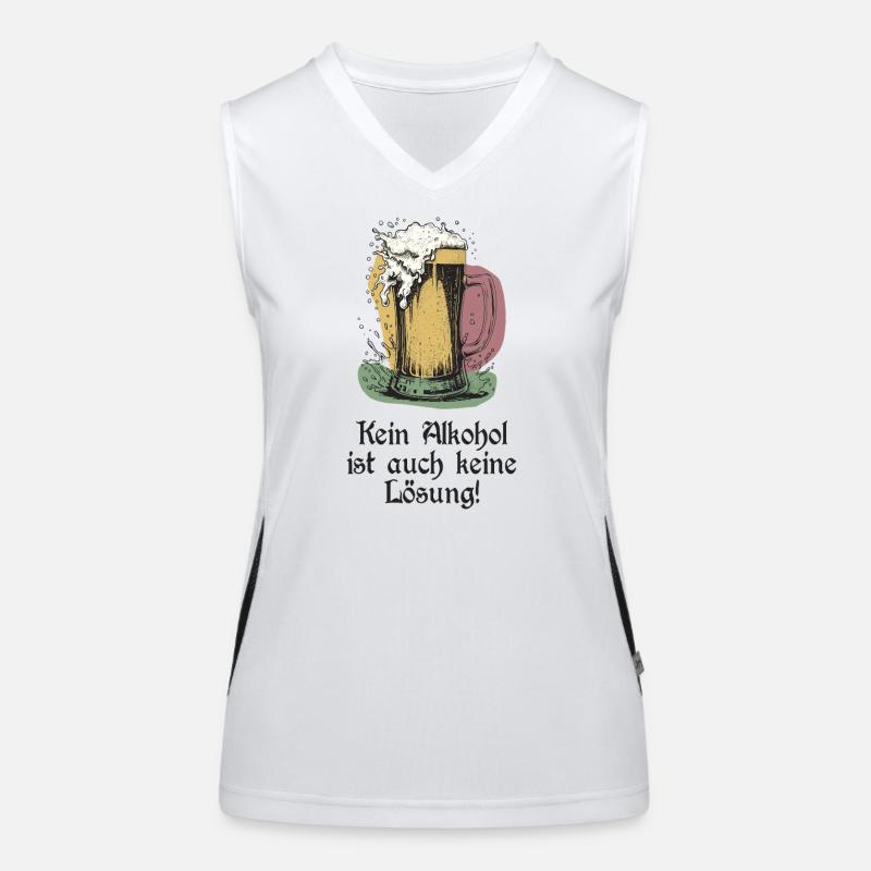 Beer Funny Beer Saying Women's Functional Contrast Tank Top