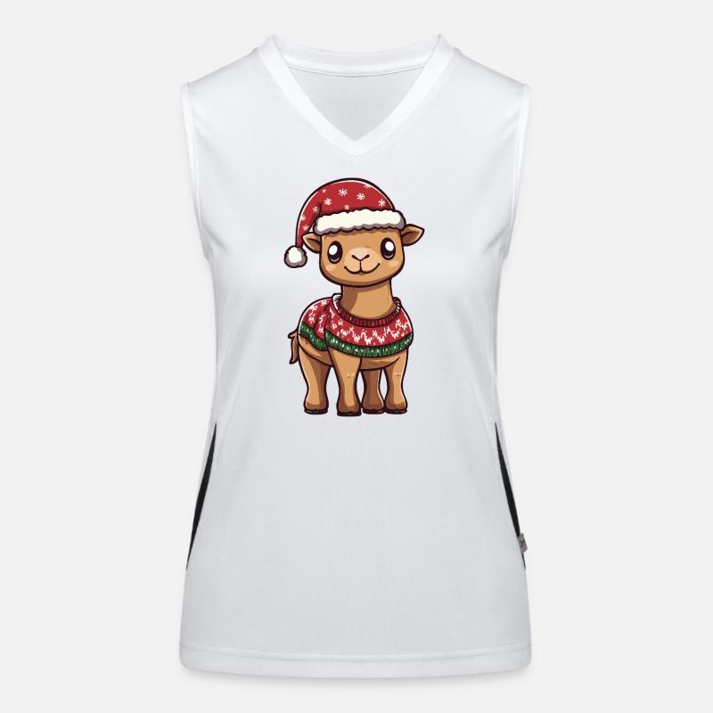 Camel Christmas Women's Functional Contrast Tank Top