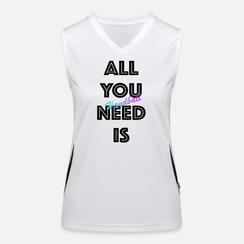 Handball Gradient Script Women's Functional Contrast Tank Top