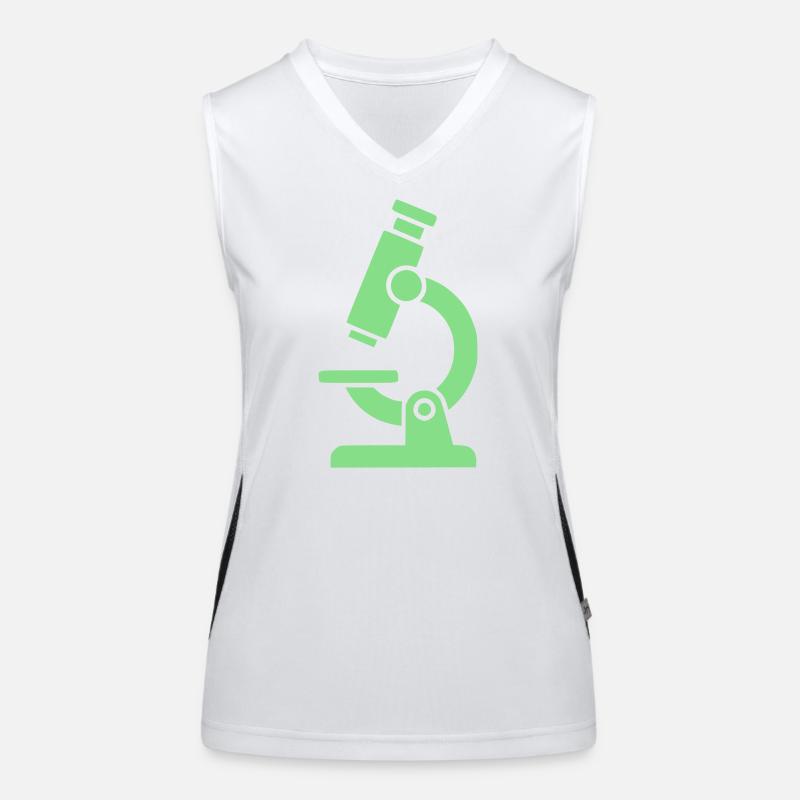 Icône de microscope Modern Débardeur respirant contrasté Femme