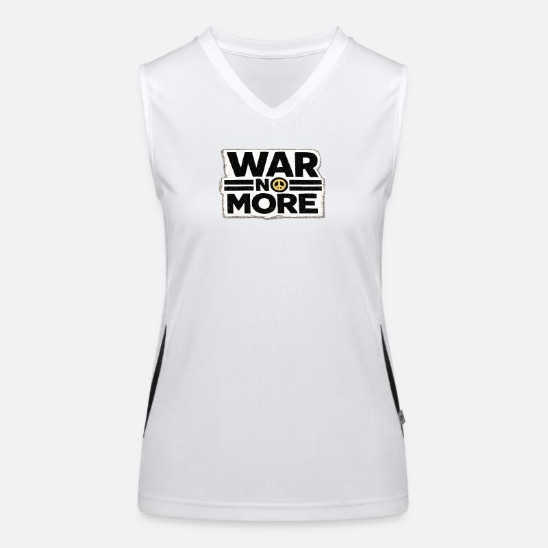 War No More – Sticker Peace & Humanity  Débardeur respirant contrasté Femme
