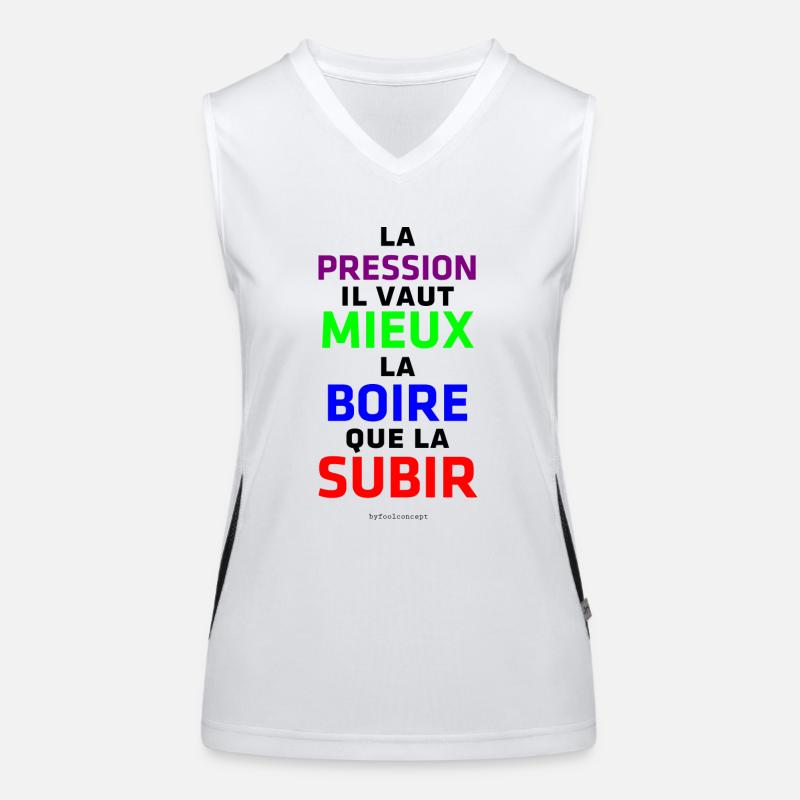 pression Débardeur respirant contrasté Femme