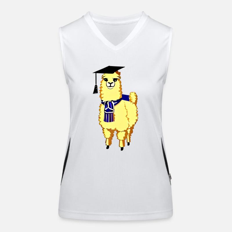 Schulabschluss Bachelor Studium Absolvent Alpaka Funktionelles Kontrast-Tank Top für Frauen