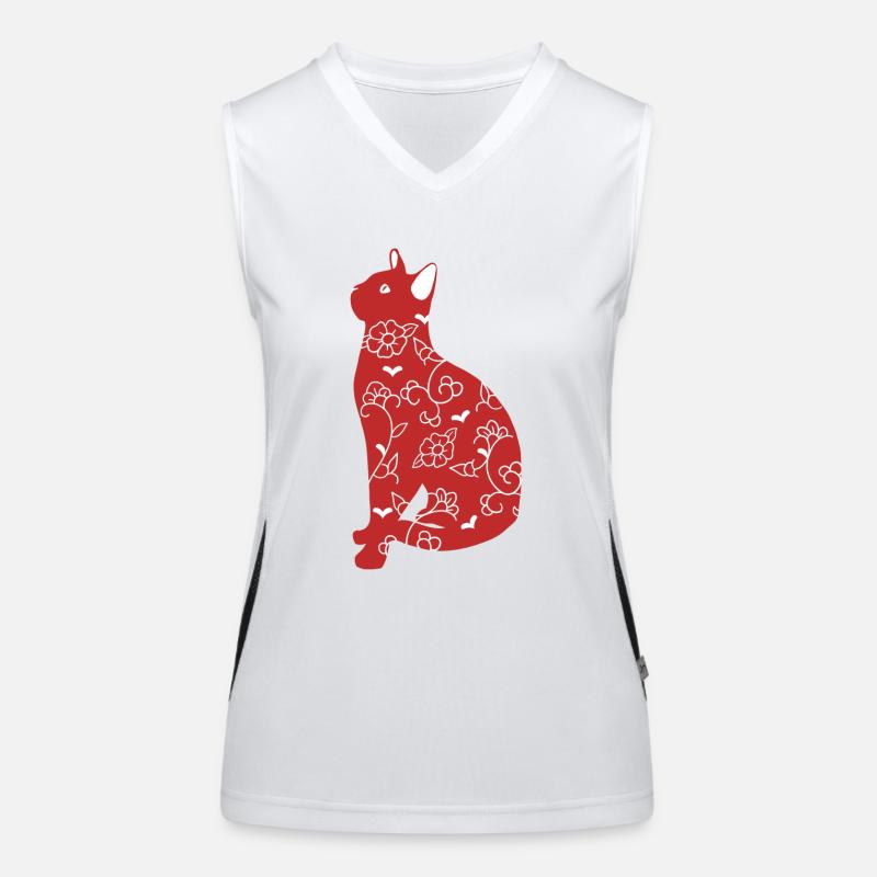 Red Cat Chinoiseries Women's Functional Contrast Tank Top