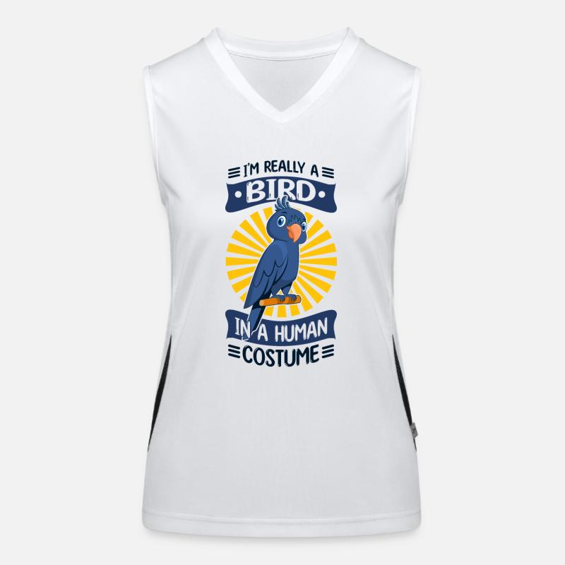 Parrot Parakeet Women's Functional Contrast Tank Top