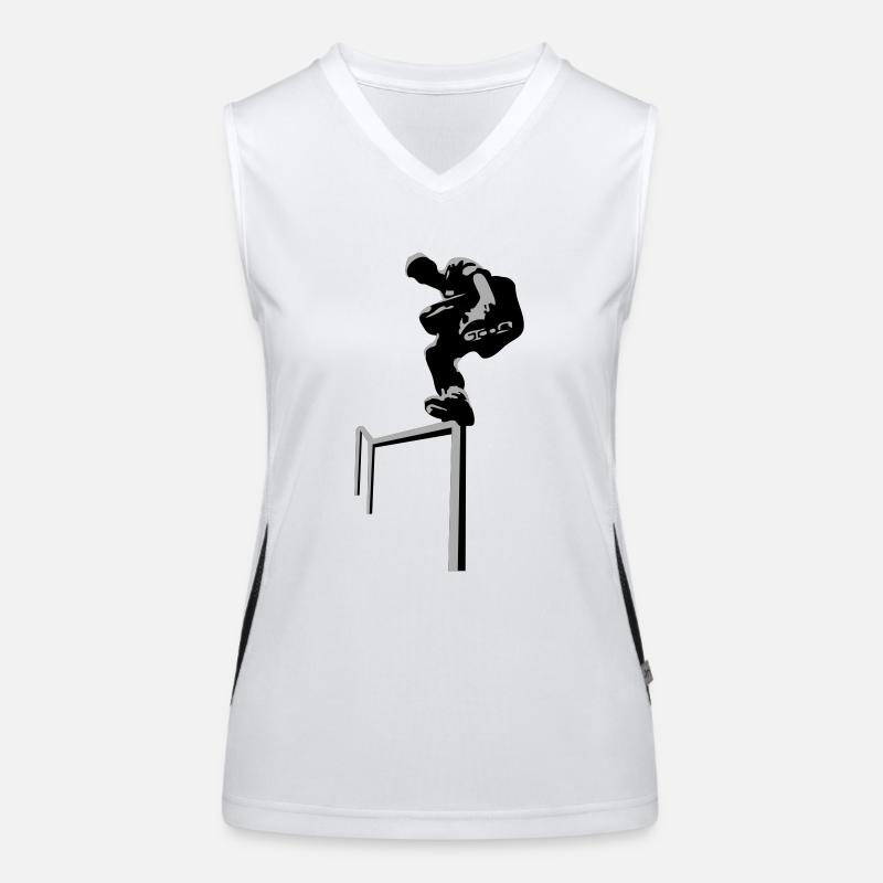 Inline Skater Funktionelles Kontrast-Tank Top für Frauen