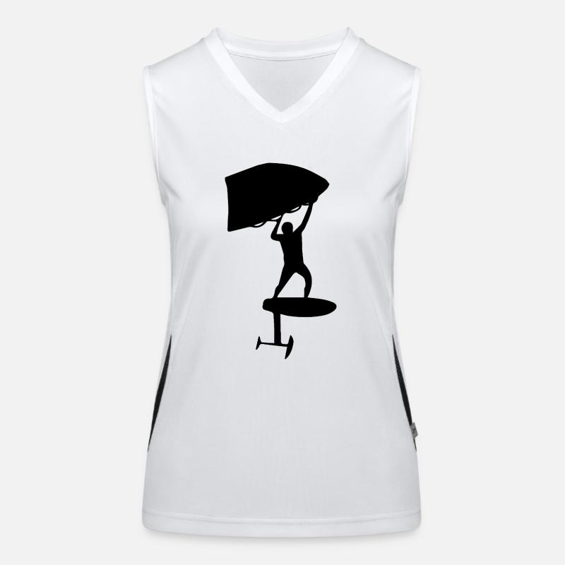 Wingfoiling label Funktionelles Kontrast-Tank Top für Frauen