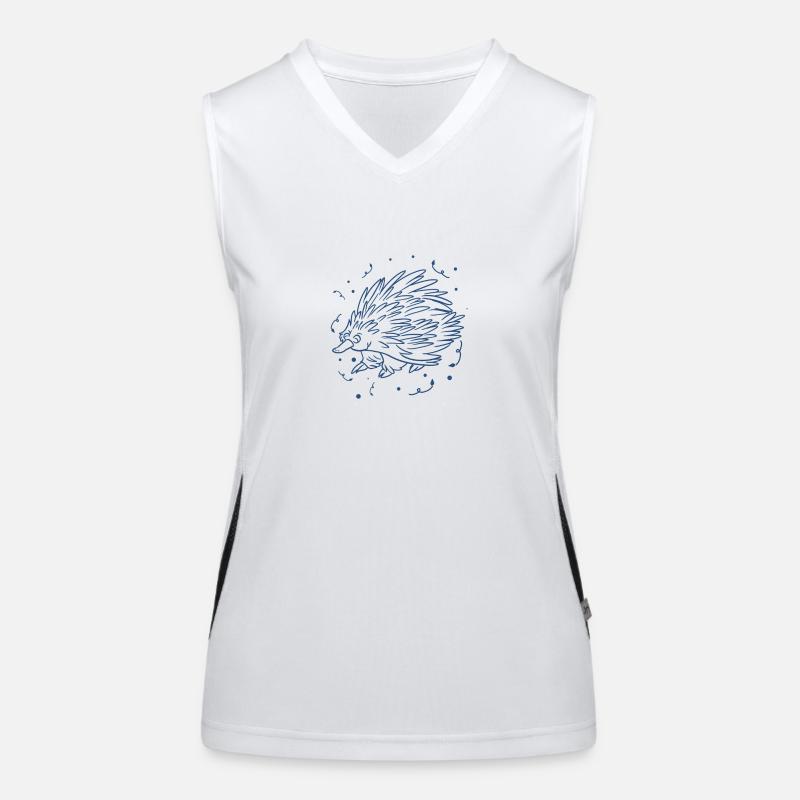 Igel Funktionelles Kontrast-Tank Top für Frauen