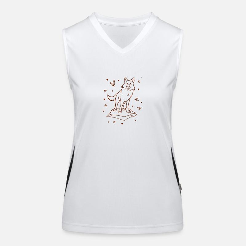 Wolf - Animal lover - Nature conservation Women's Functional Contrast Tank Top