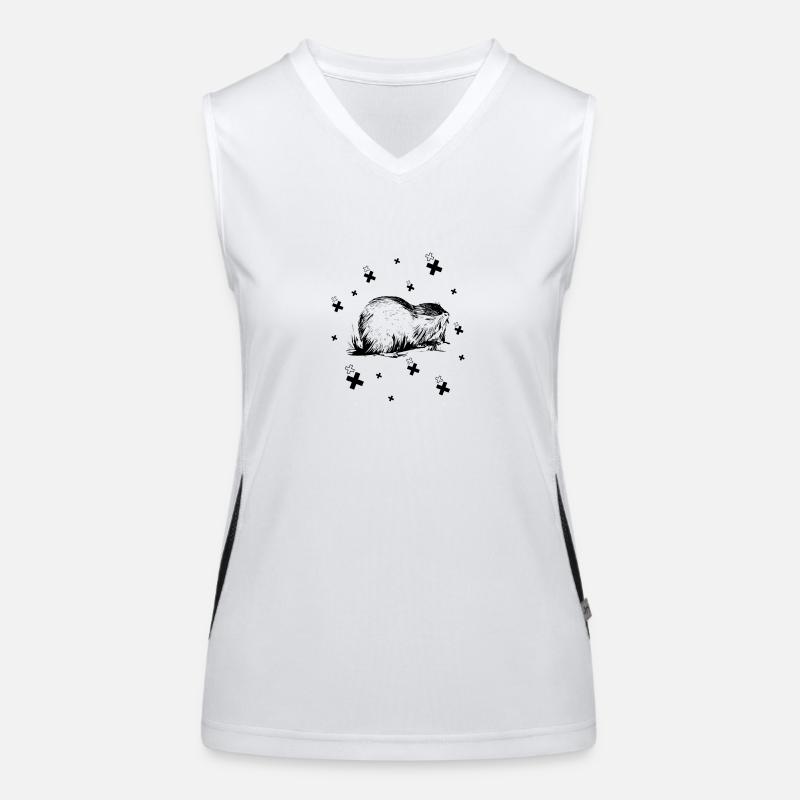 Marder Ermine Weasel Women's Functional Contrast Tank Top