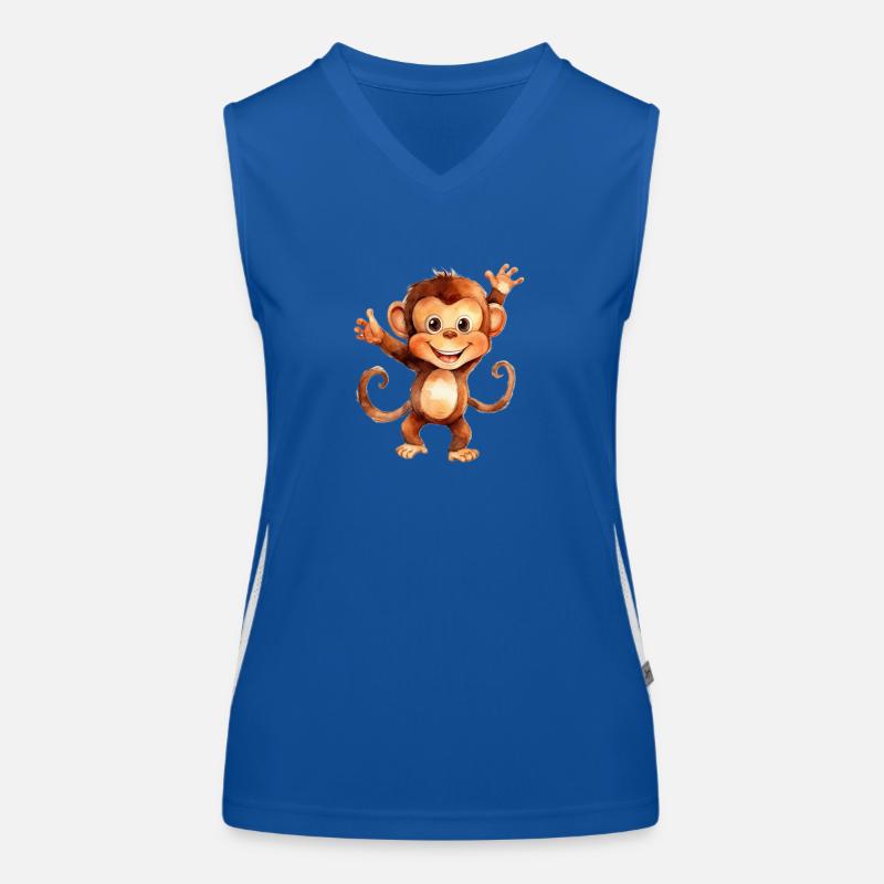 Monkey monkey class Women's Functional Contrast Tank Top