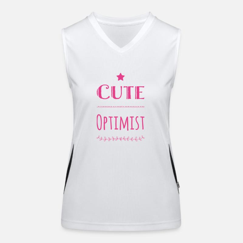 Optimiste mignon Débardeur respirant contrasté Femme