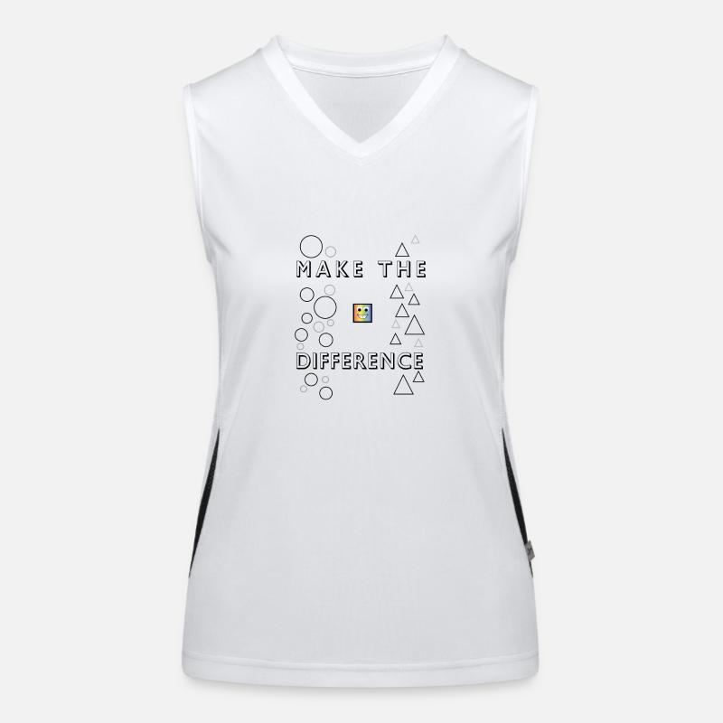 Make The Difference Funktionelles Kontrast-Tank Top für Frauen
