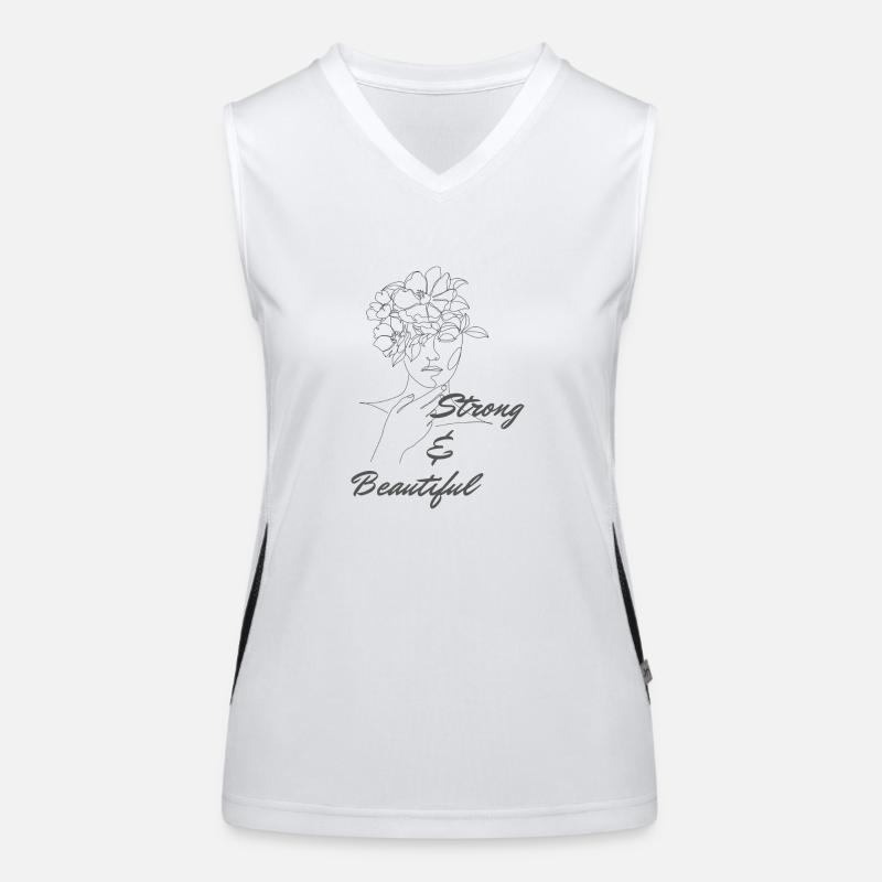 Stark und schön Funktionelles Kontrast-Tank Top für Frauen