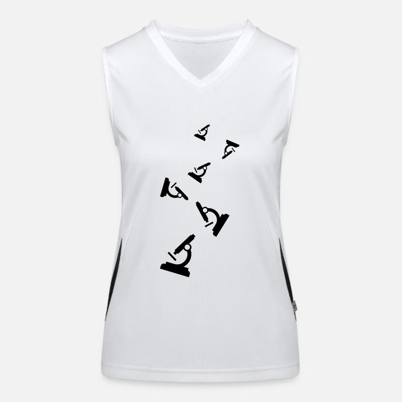 Mikroskop Icon Funktionelles Kontrast-Tank Top für Frauen