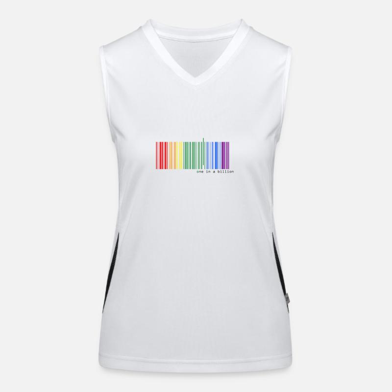 eins zu einer Milliarde Funktionelles Kontrast-Tank Top für Frauen