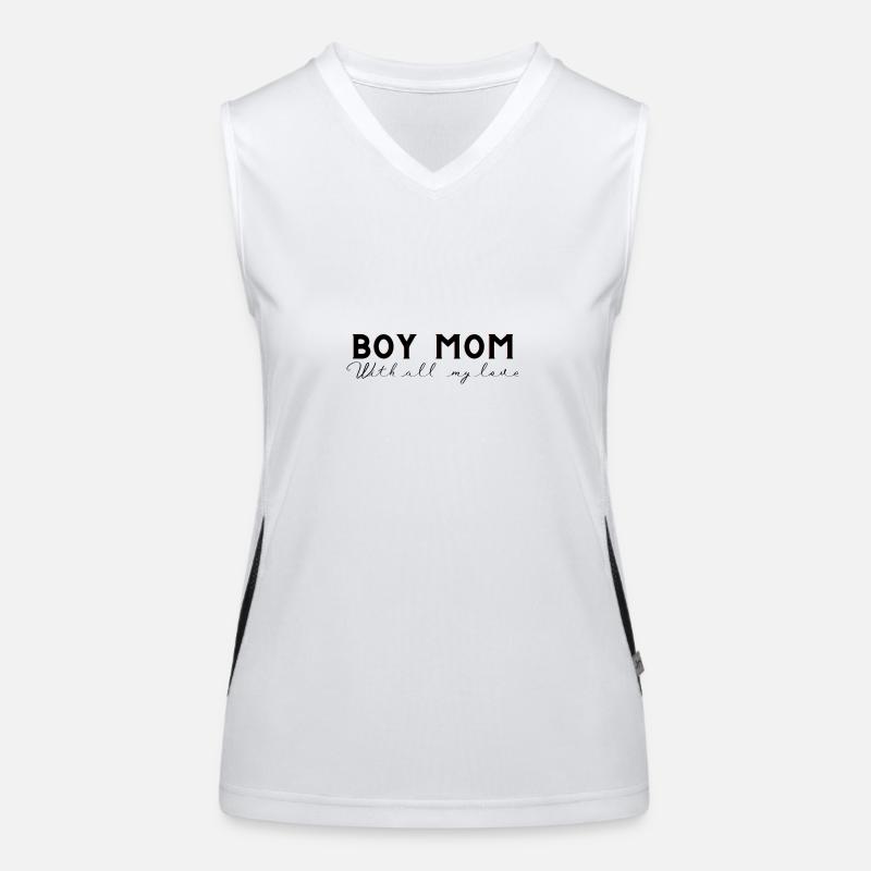 boy mom Funktionelles Kontrast-Tank Top für Frauen