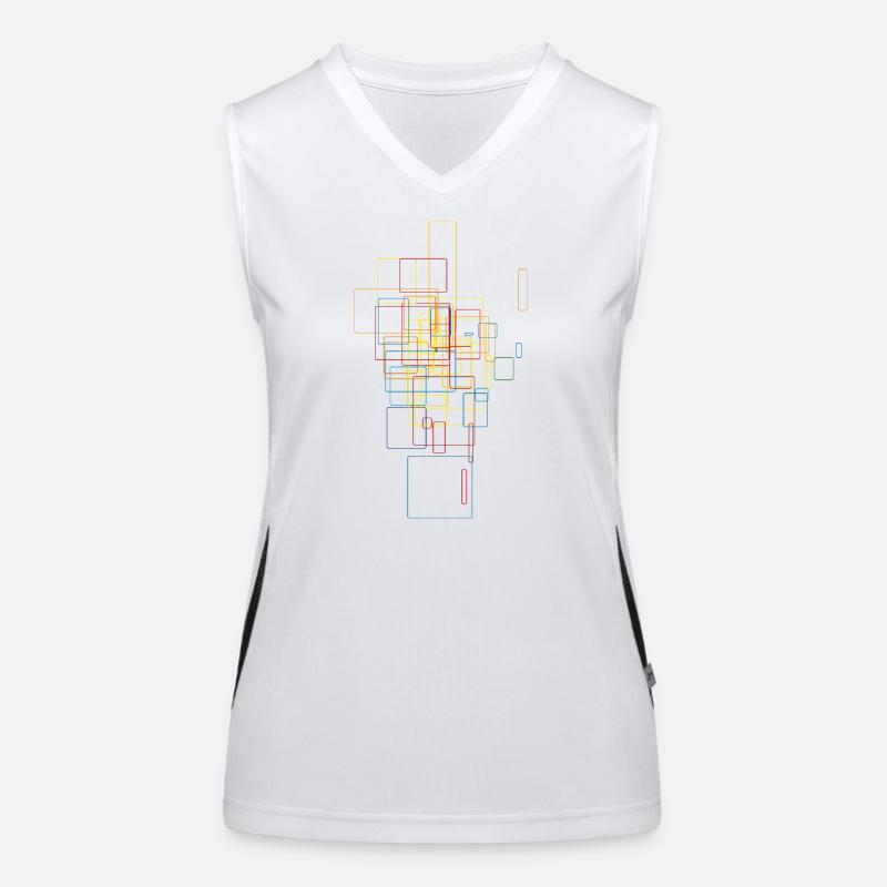 Sci-Fi pattern / abstract Débardeur respirant contrasté Femme