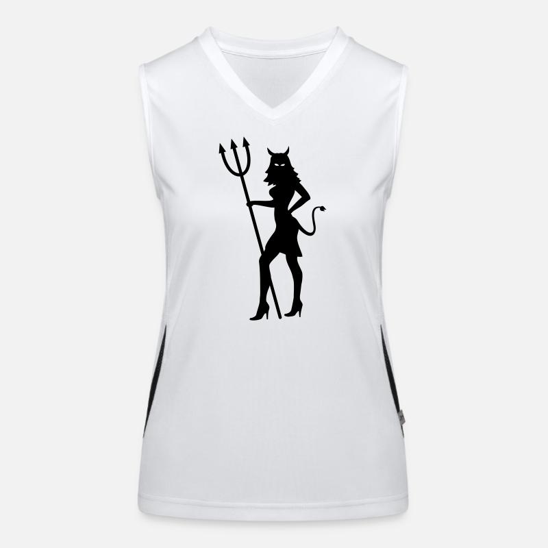 devil Women's Functional Contrast Tank Top