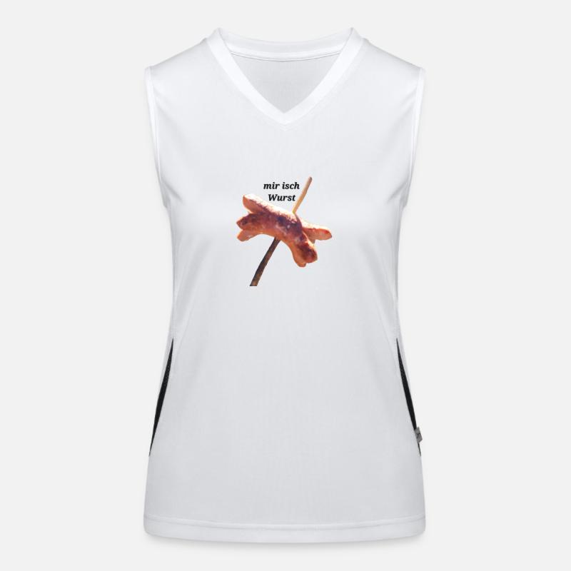 Mir isch Wurst Funktionelles Kontrast-Tank Top für Frauen
