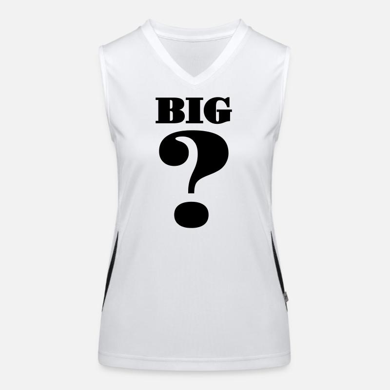 Großes Fragezeichen Funktionelles Kontrast-Tank Top für Frauen